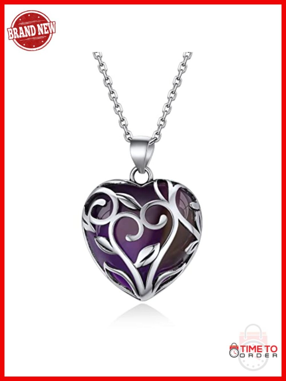 Tree of Life Wrapped Healing Crystal Pendant Necklace Sterling Silver 18in Chain